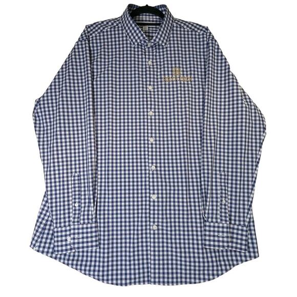 MIZZEN + MAIN Gingham Plaid Check Gentle Ben Classic Button Down Shirt XXL - Picture 1 of 10